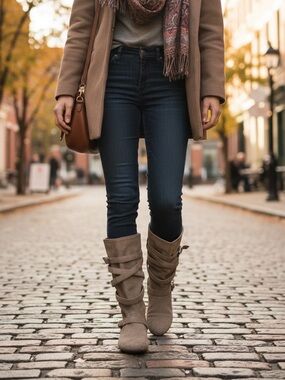 Report grey boots